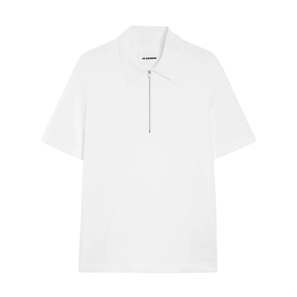 Jil Sander - Polohemd Mit Reißverschluss - Tops - Herren - Weiß - L - Bild 6