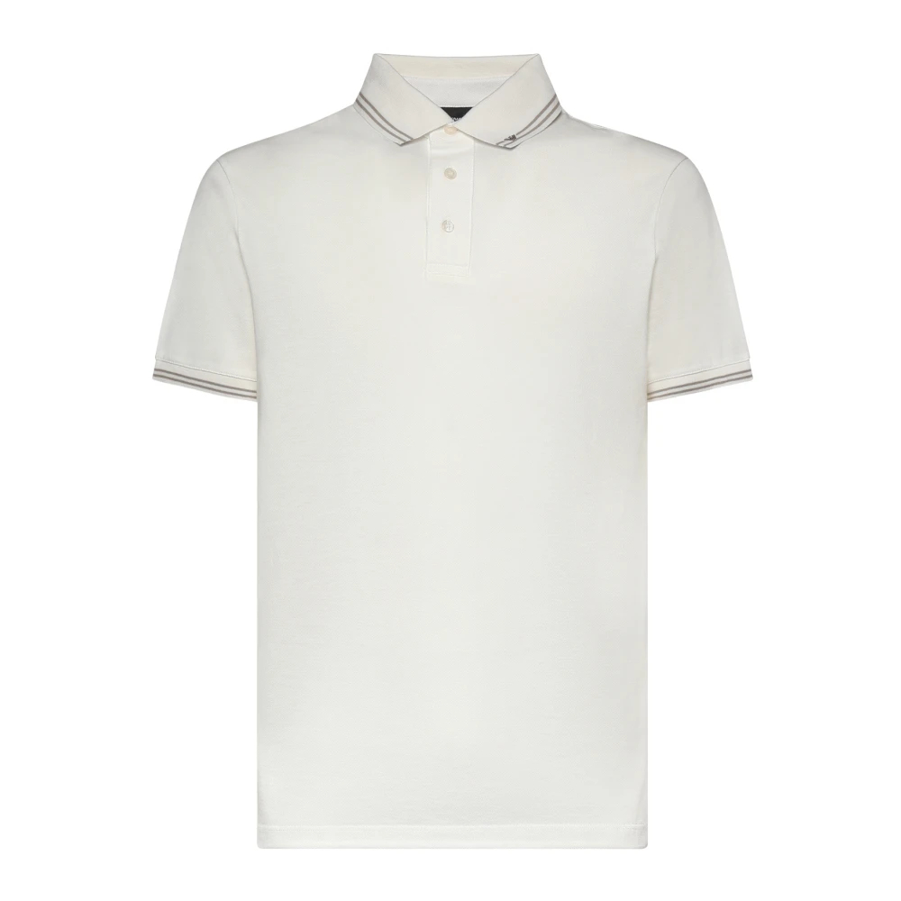 Emporio Armani Herren Weiß - Piqué-Polohemd - Tops - L