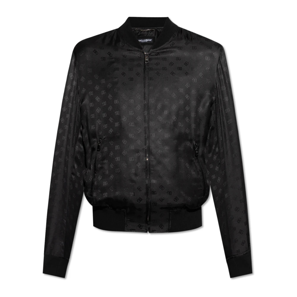 Dolce & Gabbana Herren Schwarz - Seiden Bomberjacke - Jackets - K - 2XL