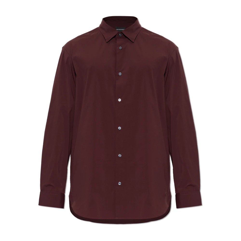 Emporio Armani - Klassisches Hemd - Shirts - Herren - Rot - S