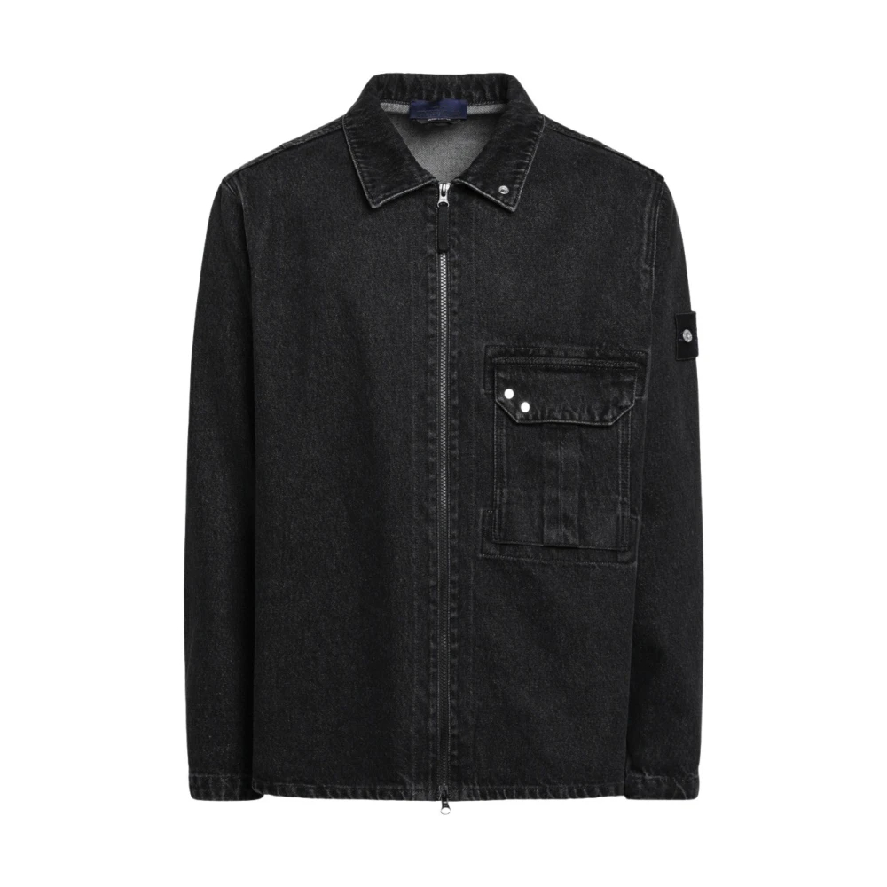 Stone Island - 120002 Hemd - Jackets - Herren - Schwarzk - Xl
