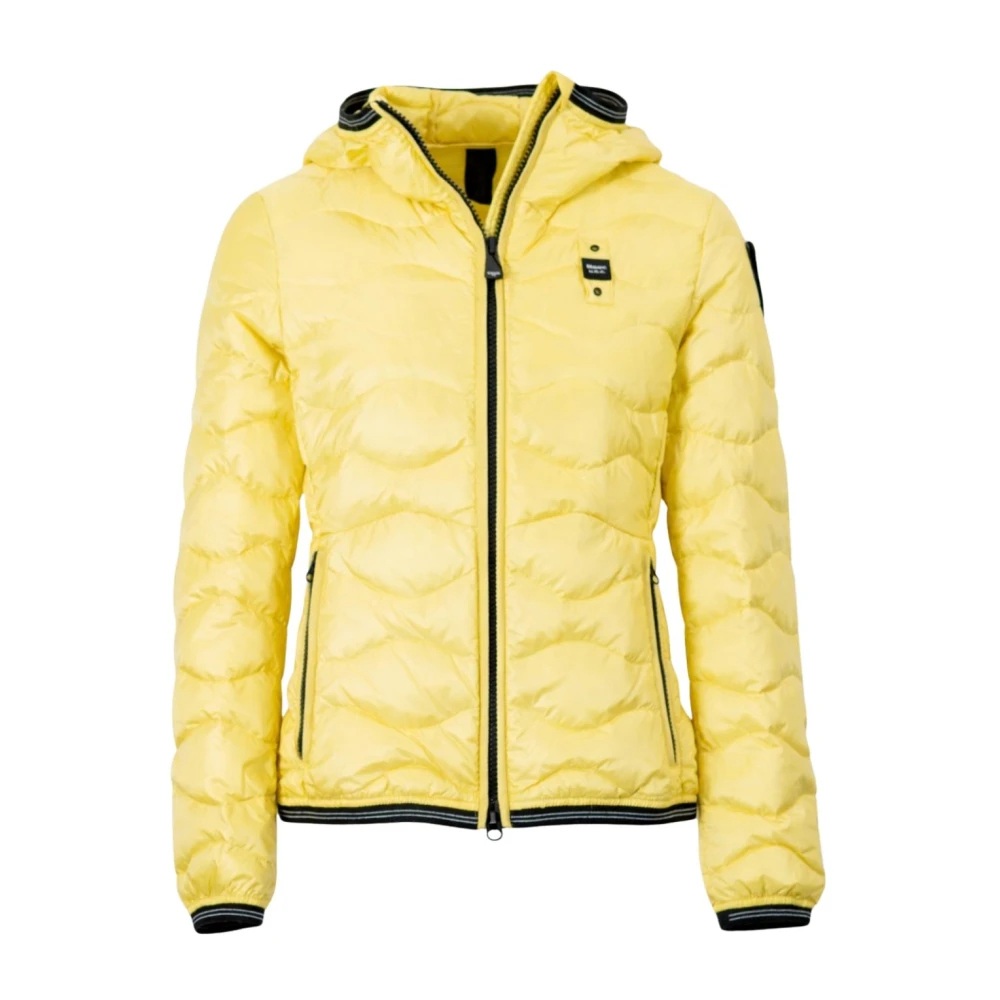 Blauer Damen Gelb - Camelia Daunenjacke - Jackets - L