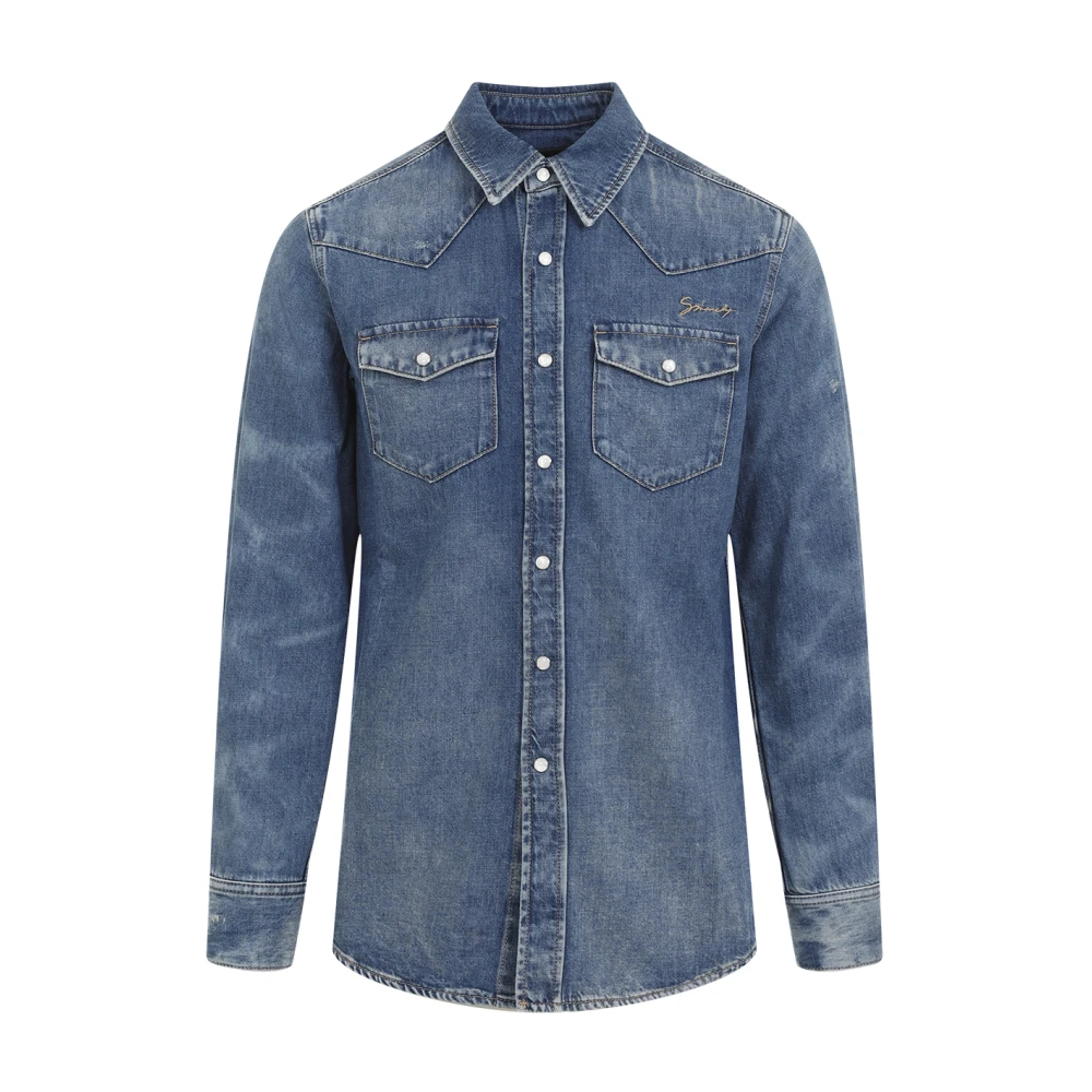 Givenchy Herren Blau - Klassisches Hemd - Shirts - M
