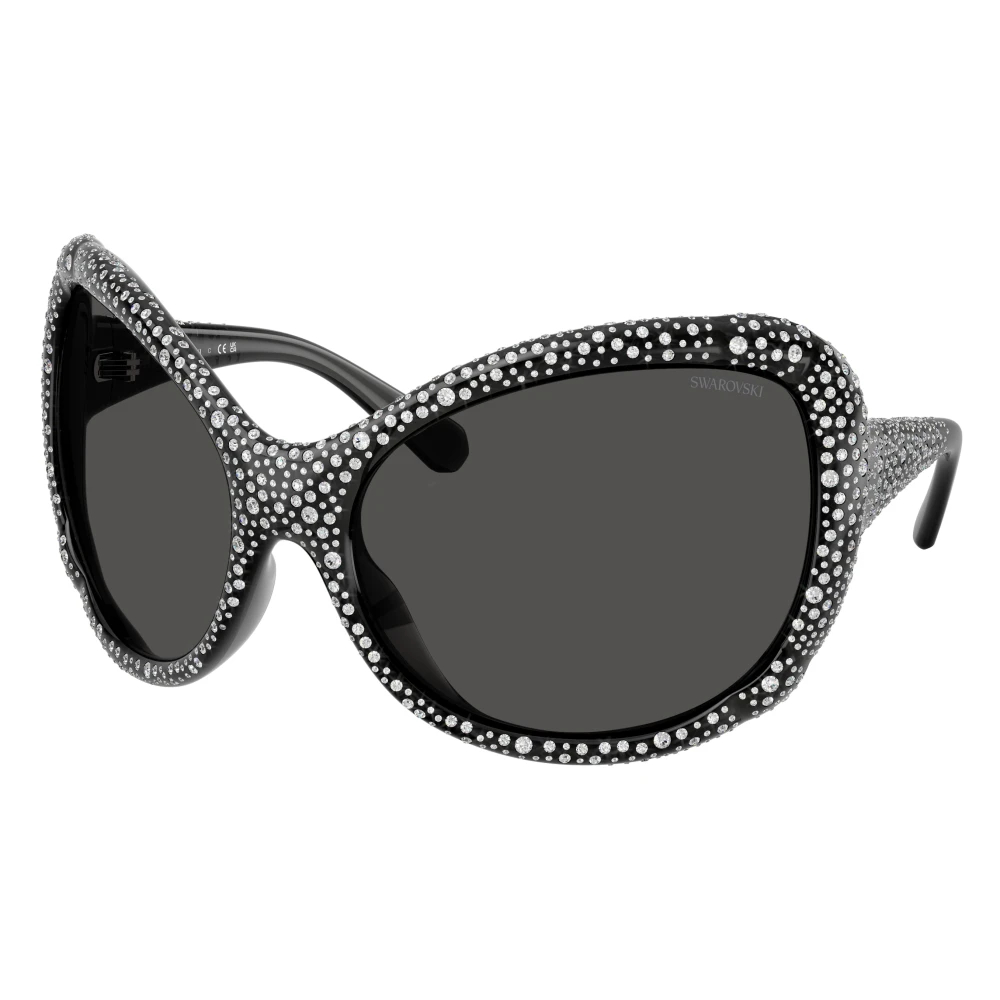 Swarovski Damen Grau Sk6052 108787 Sonnenbrillen Injiziert Schmetterling Normal - Bild 7
