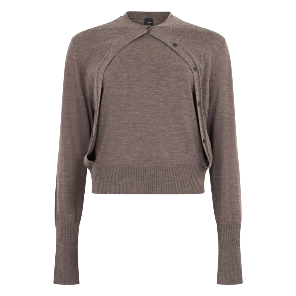 Pinko , Damen, Strickwaren, Braun, L - Bild 9
