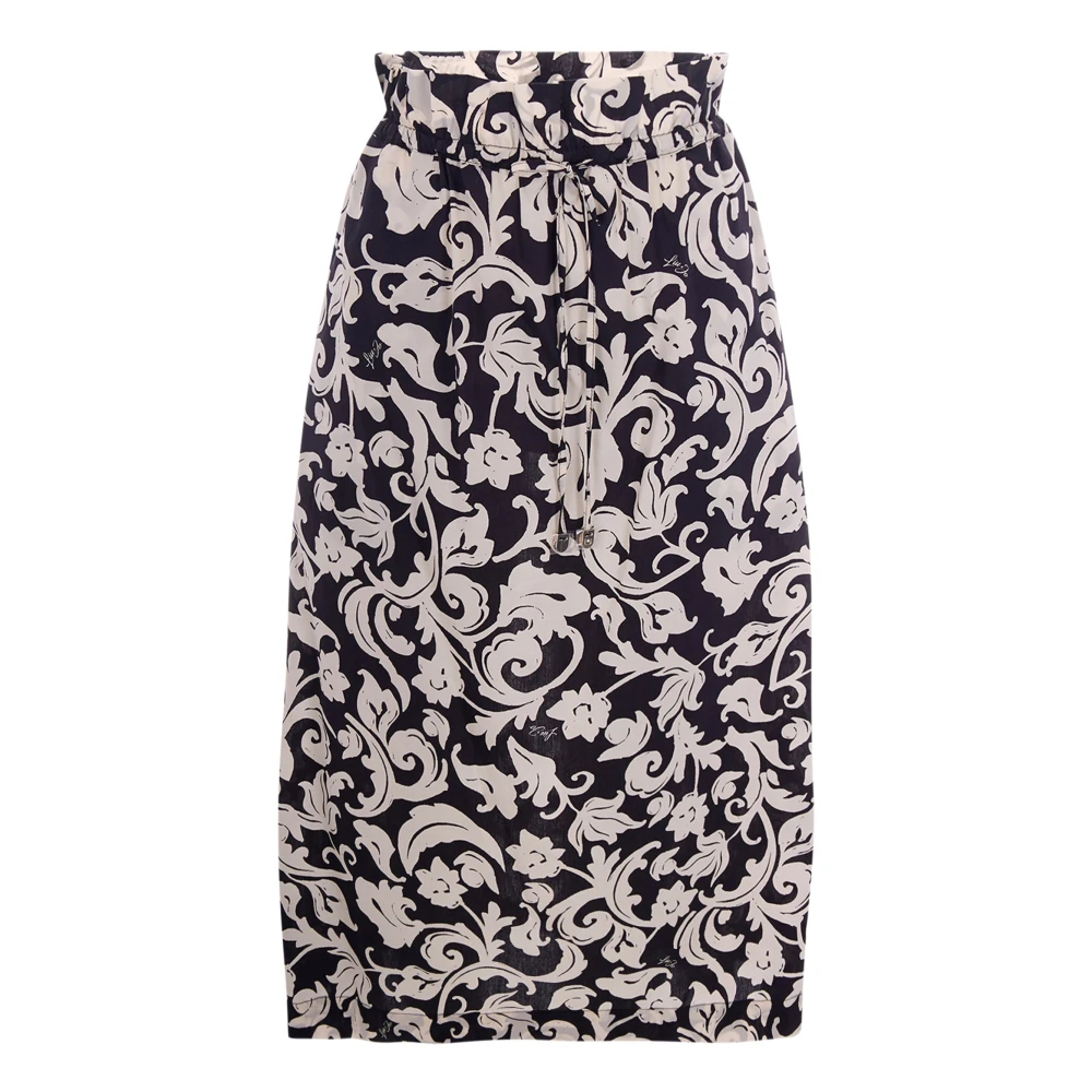 Liu Jo Damen Multicolor - Elastischer Bedruckter Midirock - Skirts - Mehrfarbig -Xs