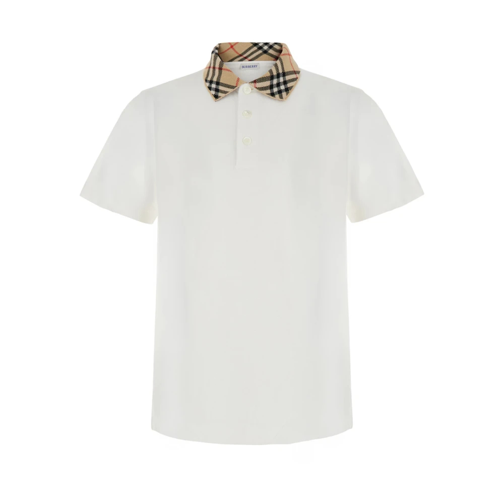 Burberry Herren Weiss Poloshirt Evan, Gr. L - Bild 5
