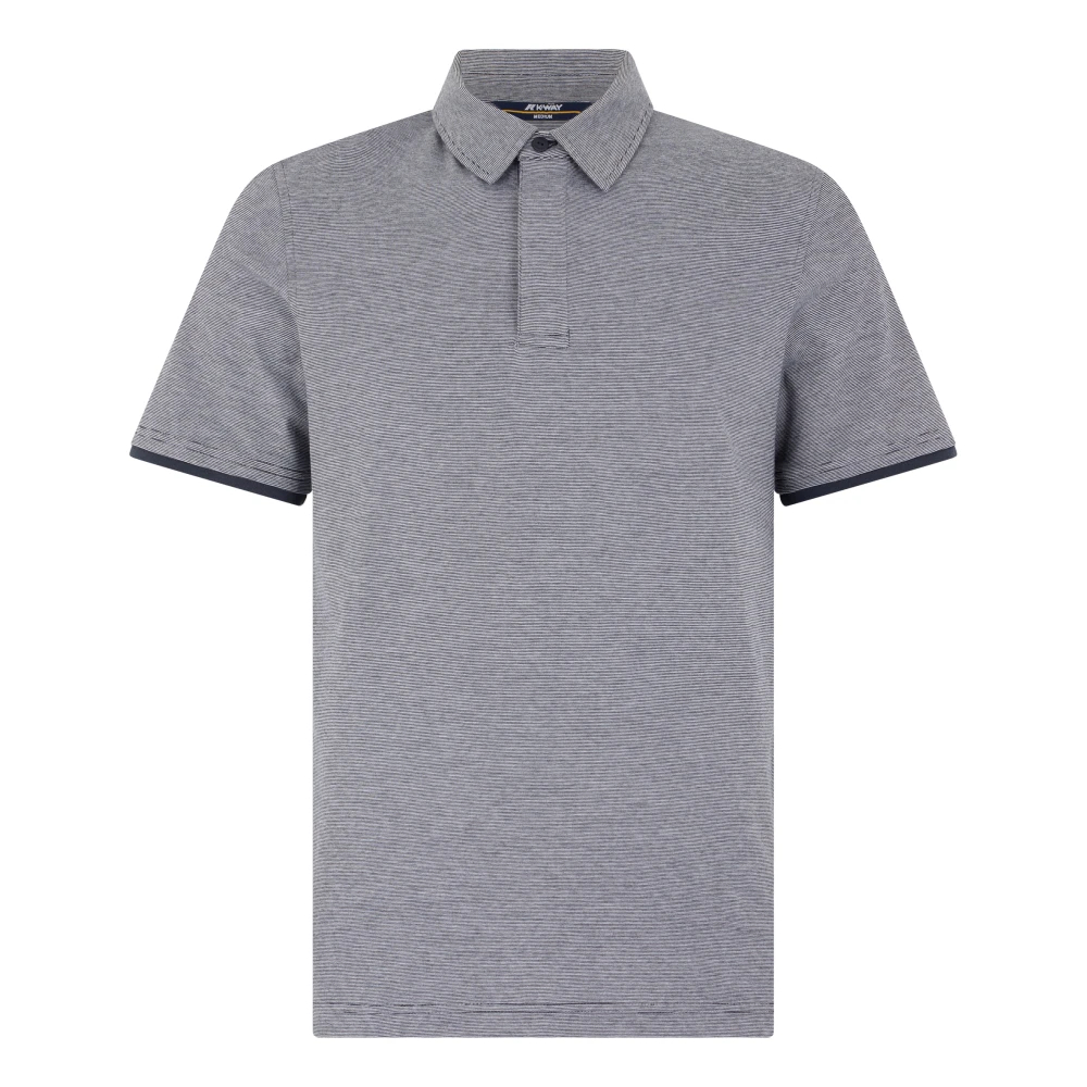 K-Way Herren Grau - Kurzärmeliges Polohemd - Tops - 2XL