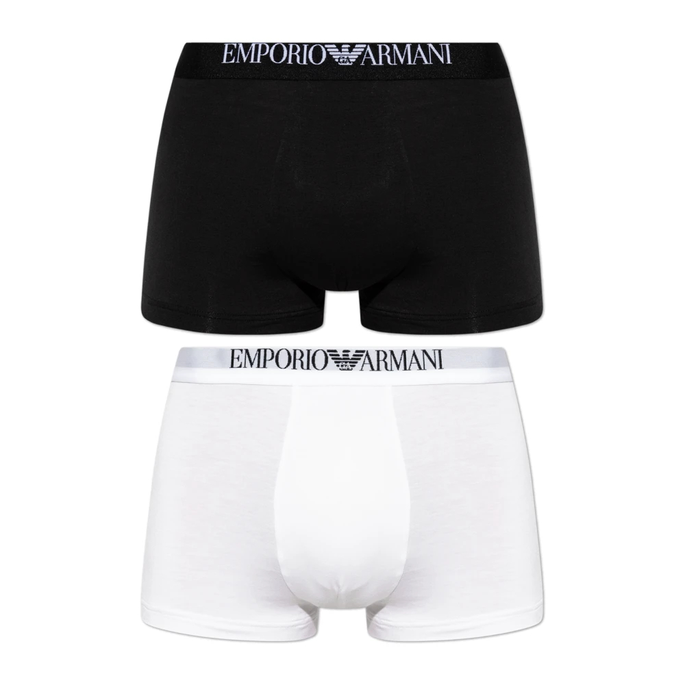 Emporio Armani Herren Weiß - Zweierpack Boxershorts - Underwear - Xl