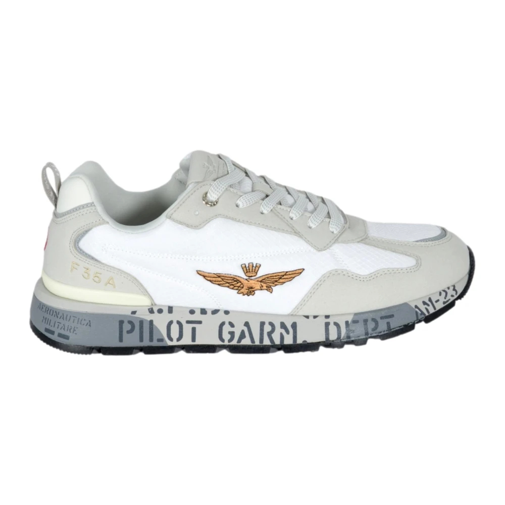 Aeronautica Militare Herren Weiß - Pilot Sc0276uct04327 - Shoes - 43 Eu