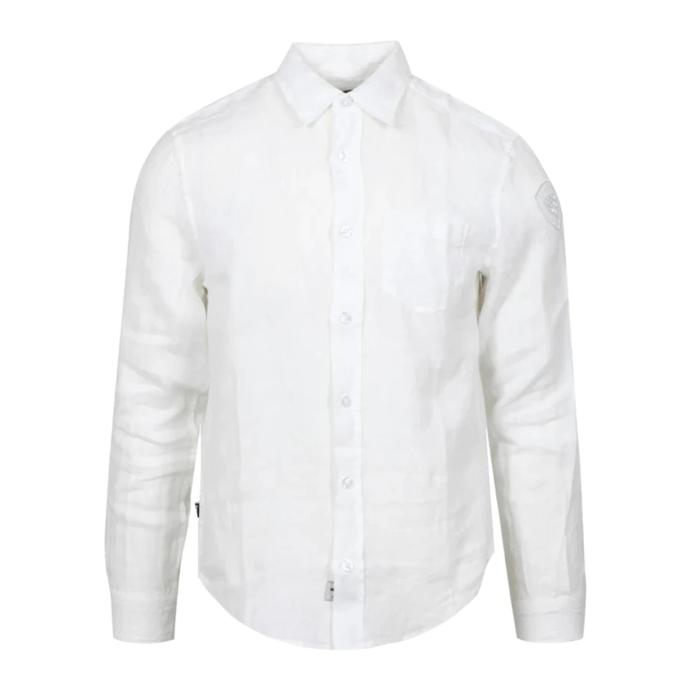 Blauer Herren Weiß - Klassisches Blaues Hemd - Shirts - M