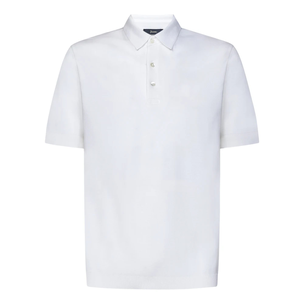 Herno Herren Weiß - Kurzärmeliges Poloshirt - Tops - 2XL