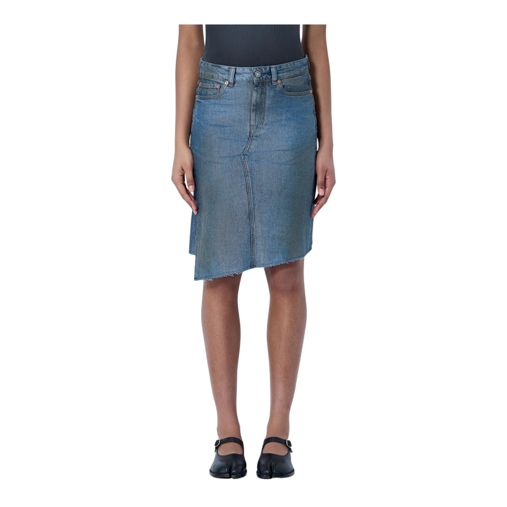 Our Legacy Damen Blau - Asymmetrischer Jeansrock - Skirts - Xs