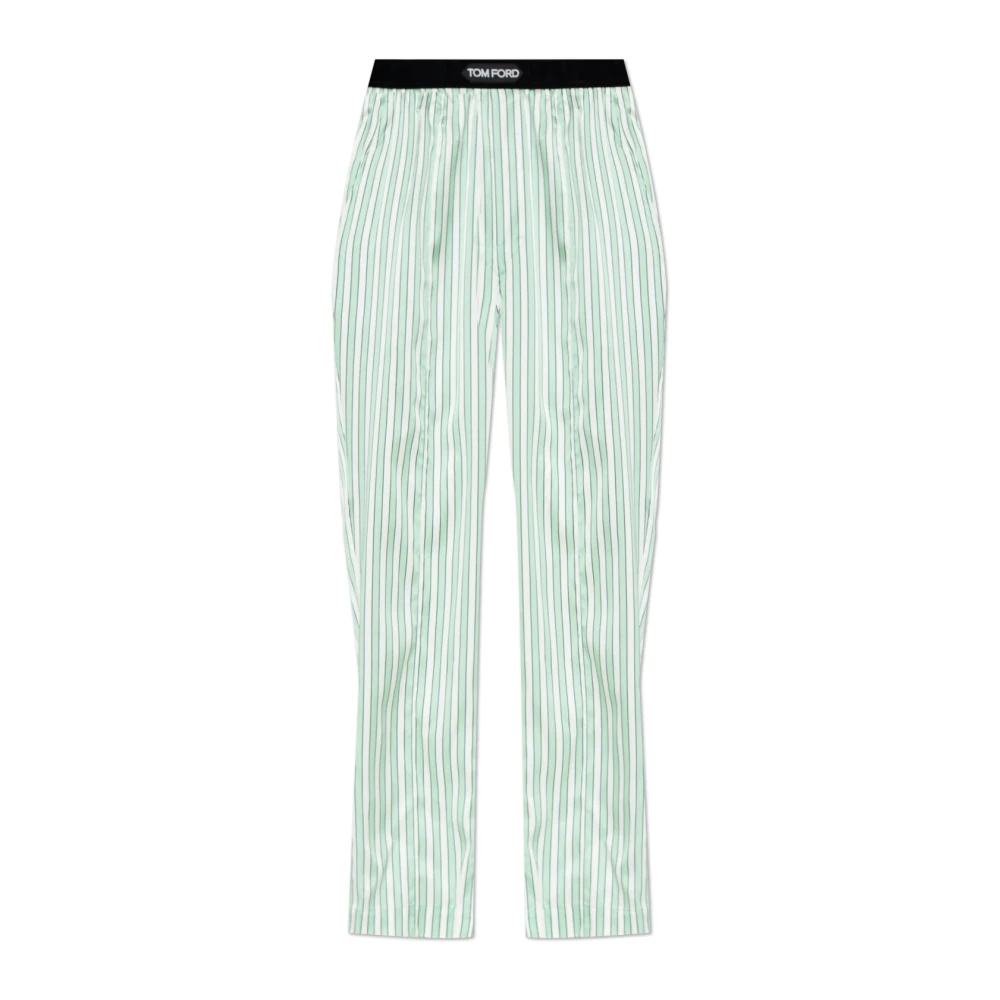 Tom Ford Herren Grün - Seiden-Pyjamahose - Nightwear & Lounge - M