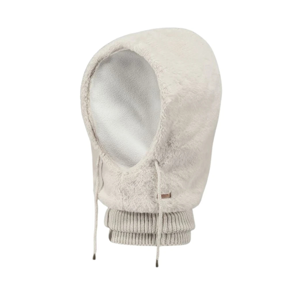 Barts Damen Cremeweiß Eliess Teddy Hood Uni Mützenschal By - Bild 7