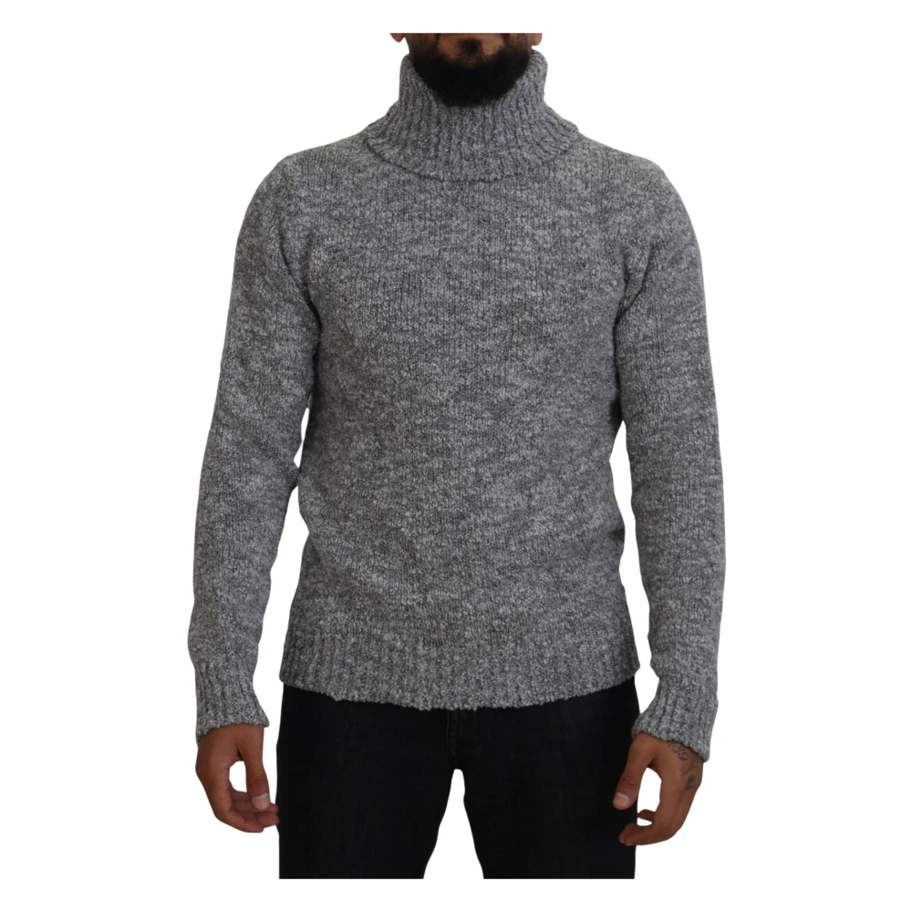 Dolce & Gabbana Herren Grau - Eleganter Er Rollkragenpullover - Knitwear - Xs