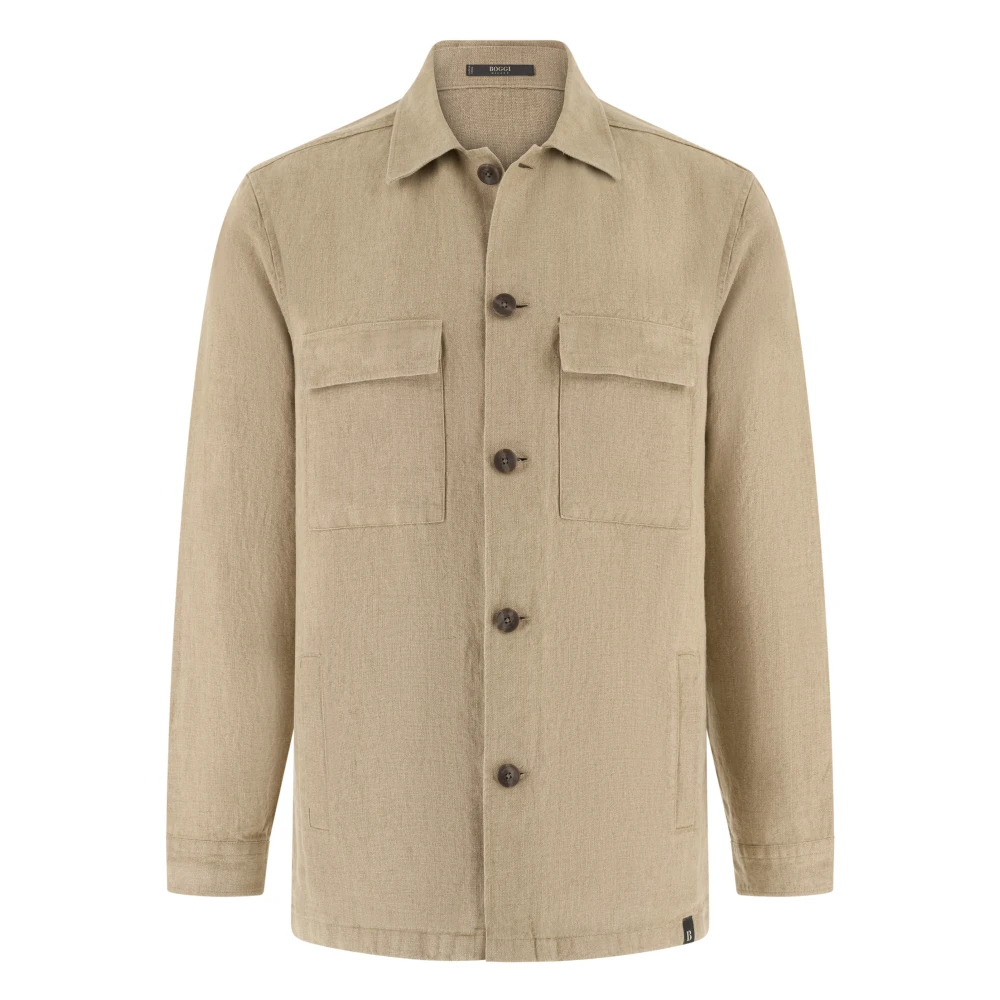 Boggi Milano Herren Beige - Link Hemdjacke - Jackets - S