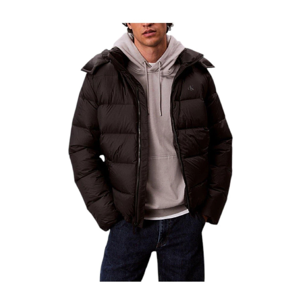 Calvin Klein Jeans - Ls Nylon Zip Off Hood - Jackets - Herren - Schwarzk - L - Bild 8