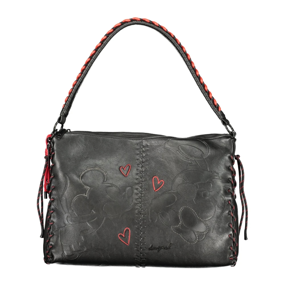 Desigual Schultertasche Umhängetasche All Mickey Leiria Shoulder Bag Black schwarz - Bild 3