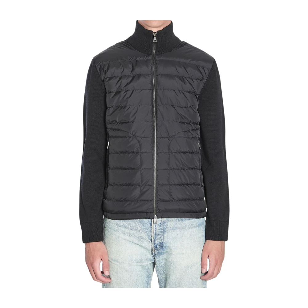 Moncler Gepolsterte Strickjacke Mit Reißverschluss für Herren in Schwarz in Größe: M - Bild 3