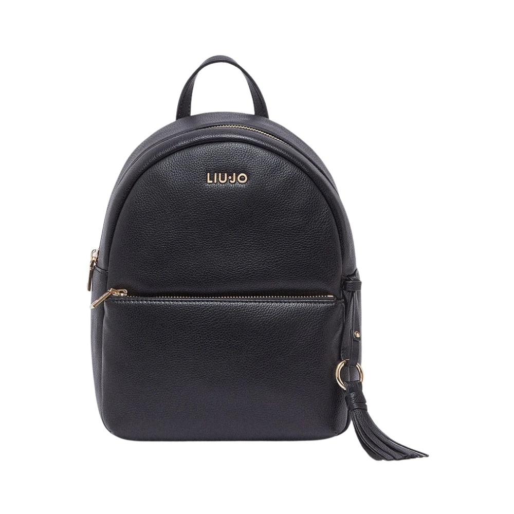 Liu Jo Damen Schwarz - Zaino Medio Con Charm - Bags - K -One Size