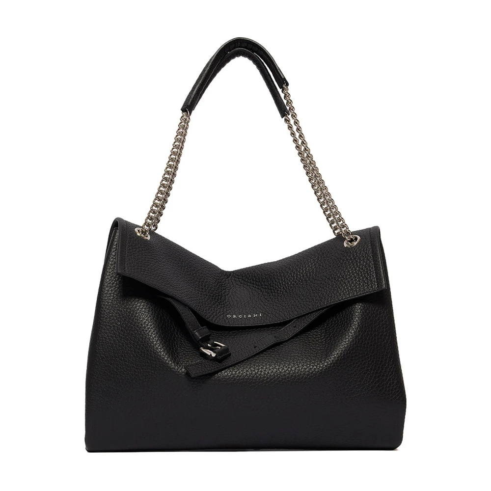 Orciani Damen Schwarz - Venus Soft Midi - Bags - K - One Size