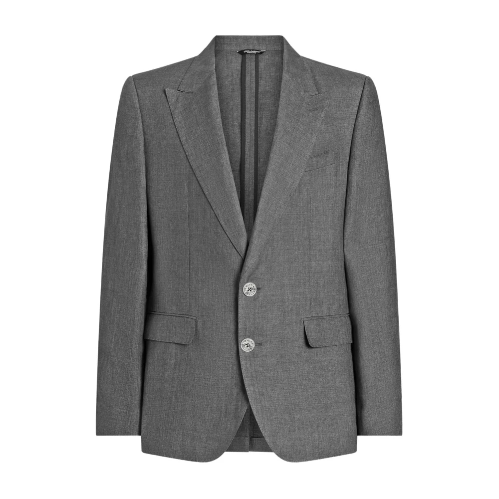 Dolce & Gabbana Herren Grau - Sicilia Single-Breasted Jacket - Suits - 3XL