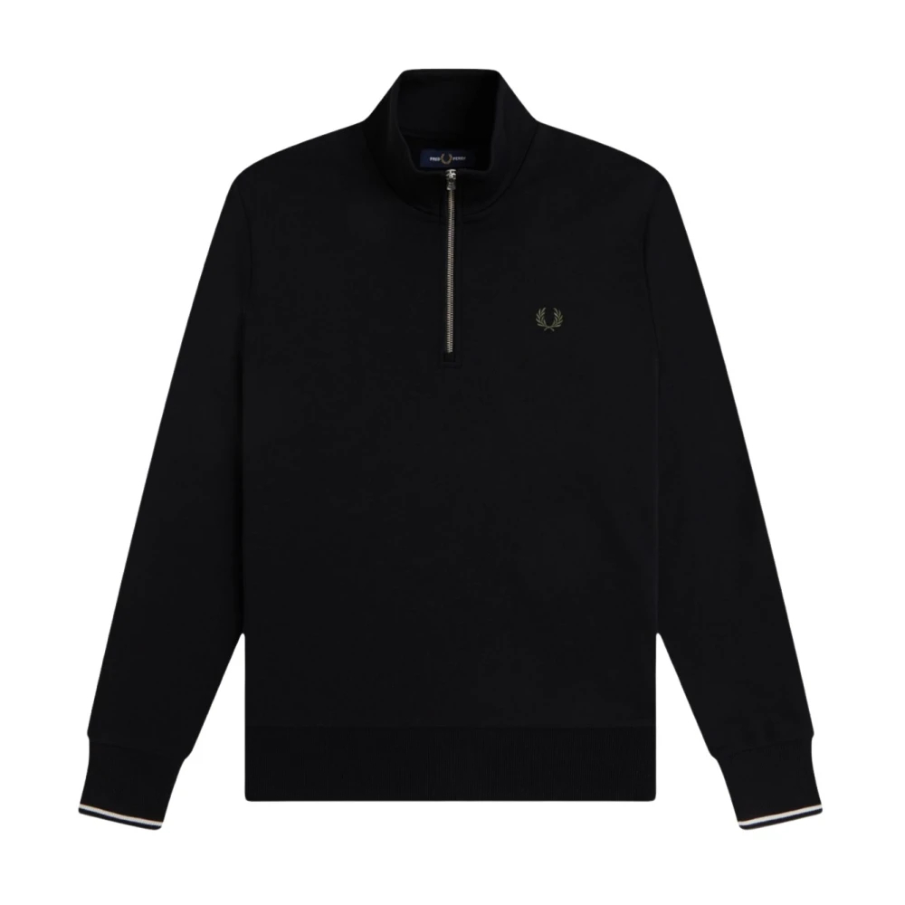 Fred Perry Noir Sweatshirt 1/2 Zip - Bild 5
