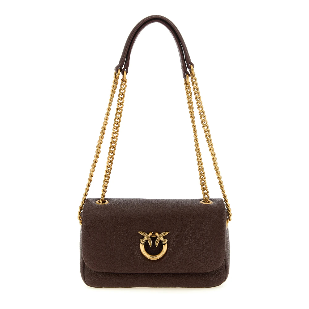 Pinko Damen - Umhängetasche Mini Love Bag Click Soft Horizontal Aus Narbenleder - Bild 5