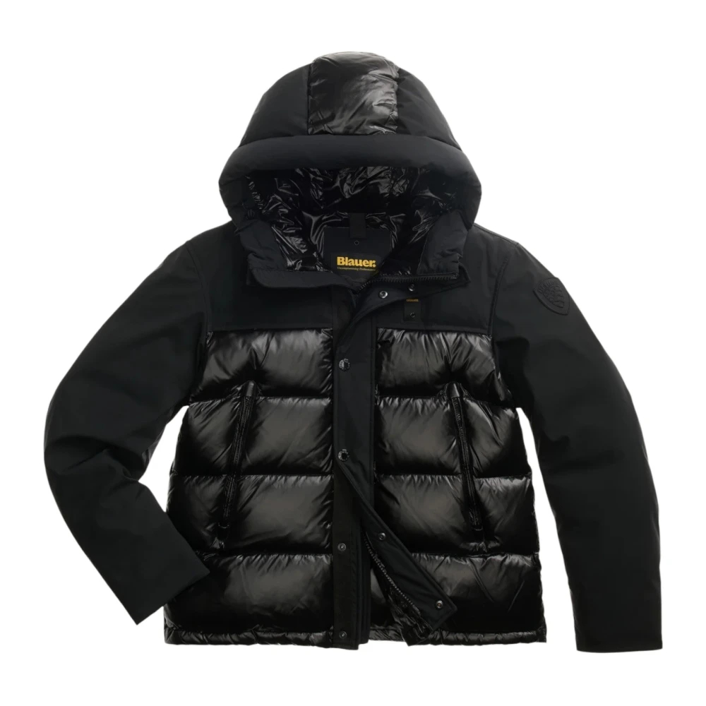 Blauer Usa Herren Schwarz Daunenjacken, Gr. L - Bild 7