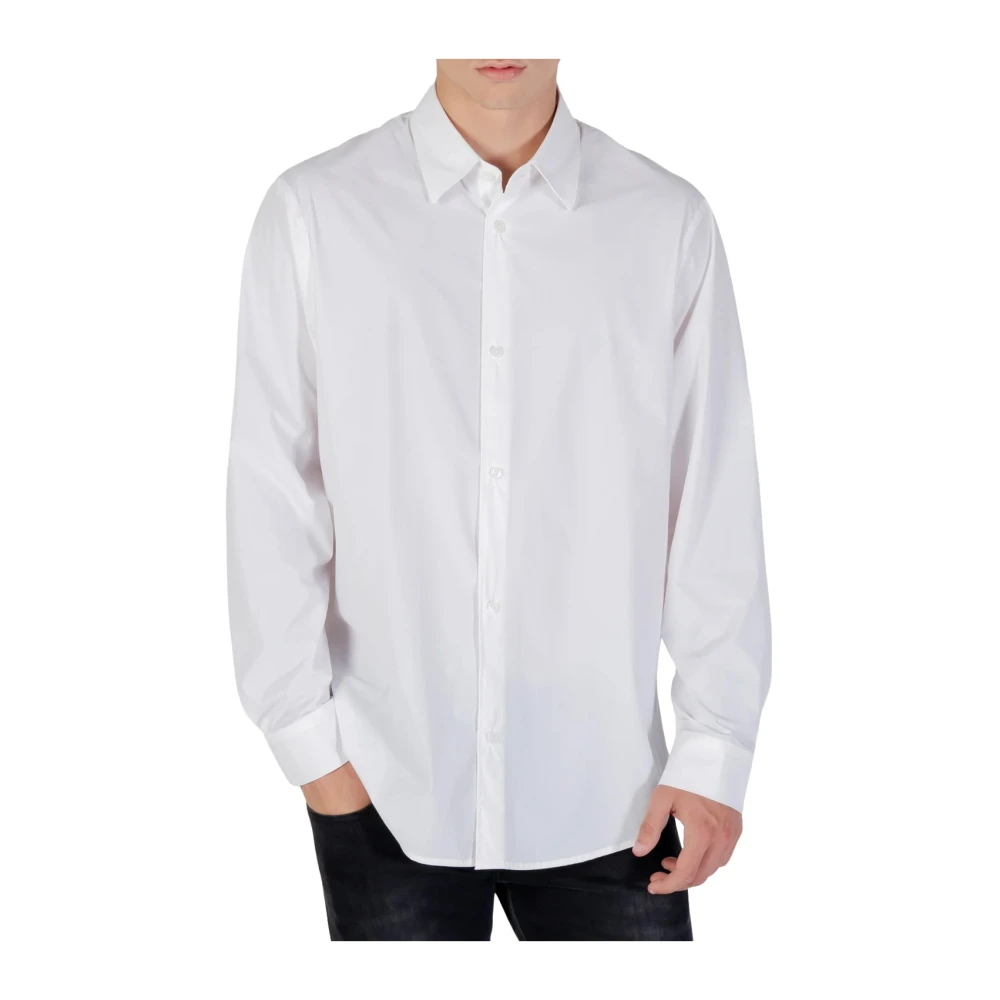Armani Exchange Herren Weiß - Camicia Manica Lunga - Shirts - S
