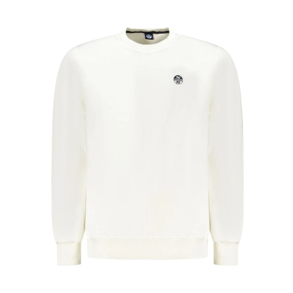 North Sails - Klassischer Baumwoll-Crewneck-Pullover - Sweatshirts & Hoodies - Herren - Weiß - S - Bild 5