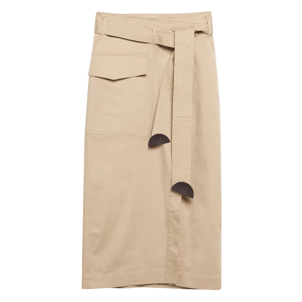 Comma Damen Beige - Midiröcke - Skirts - M