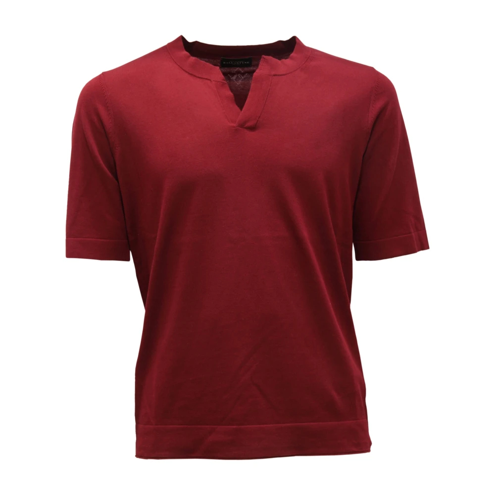 Ballantyne Herren Rot - Baumwollstrickpullover - Tops - L