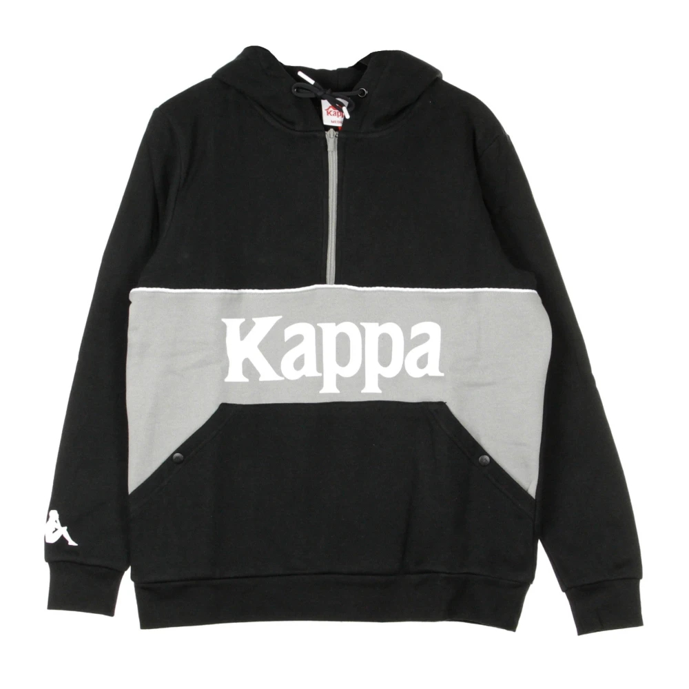 Kappa Herren Schwarz - Zip Hoodie /Grau - Sweatshirts & Hoodies - K - S