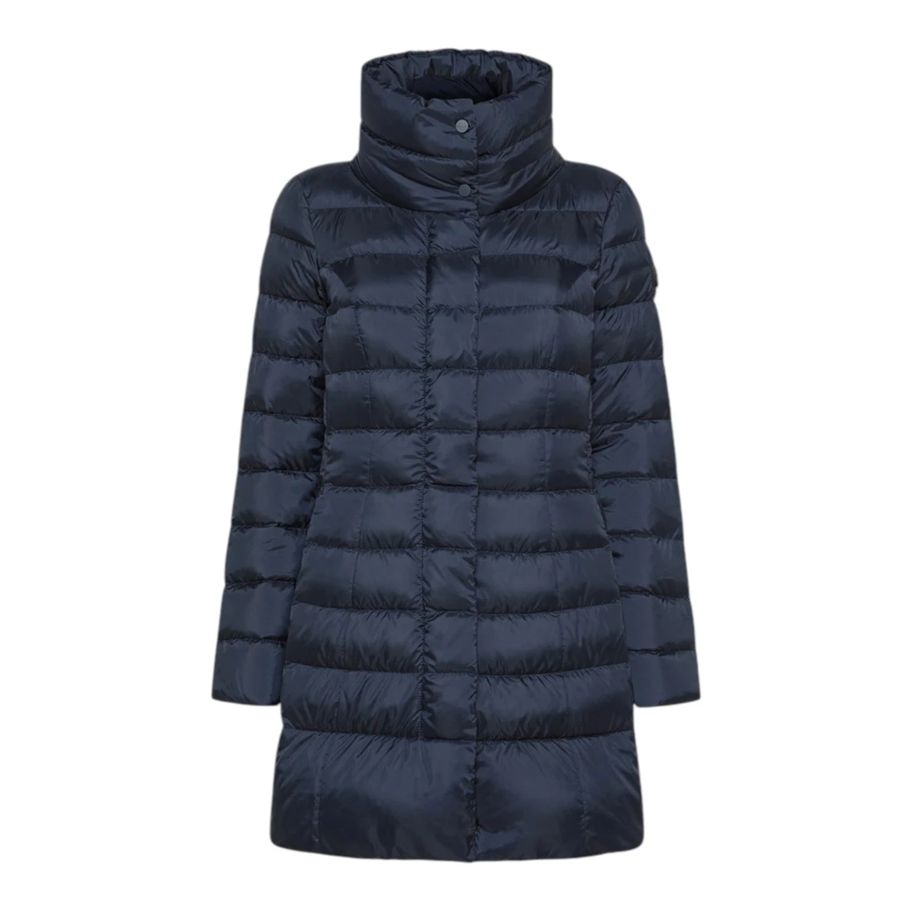 Peuterey Damen Blau - E Lange Daunenjacke Hoher Kragen - Coats - M