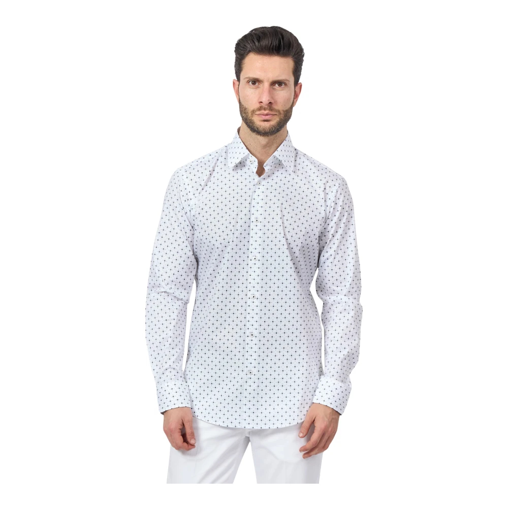 Hugo Herren Weiß - Es Business-Hemd Mit Stretch-Stoff - Shirts - M