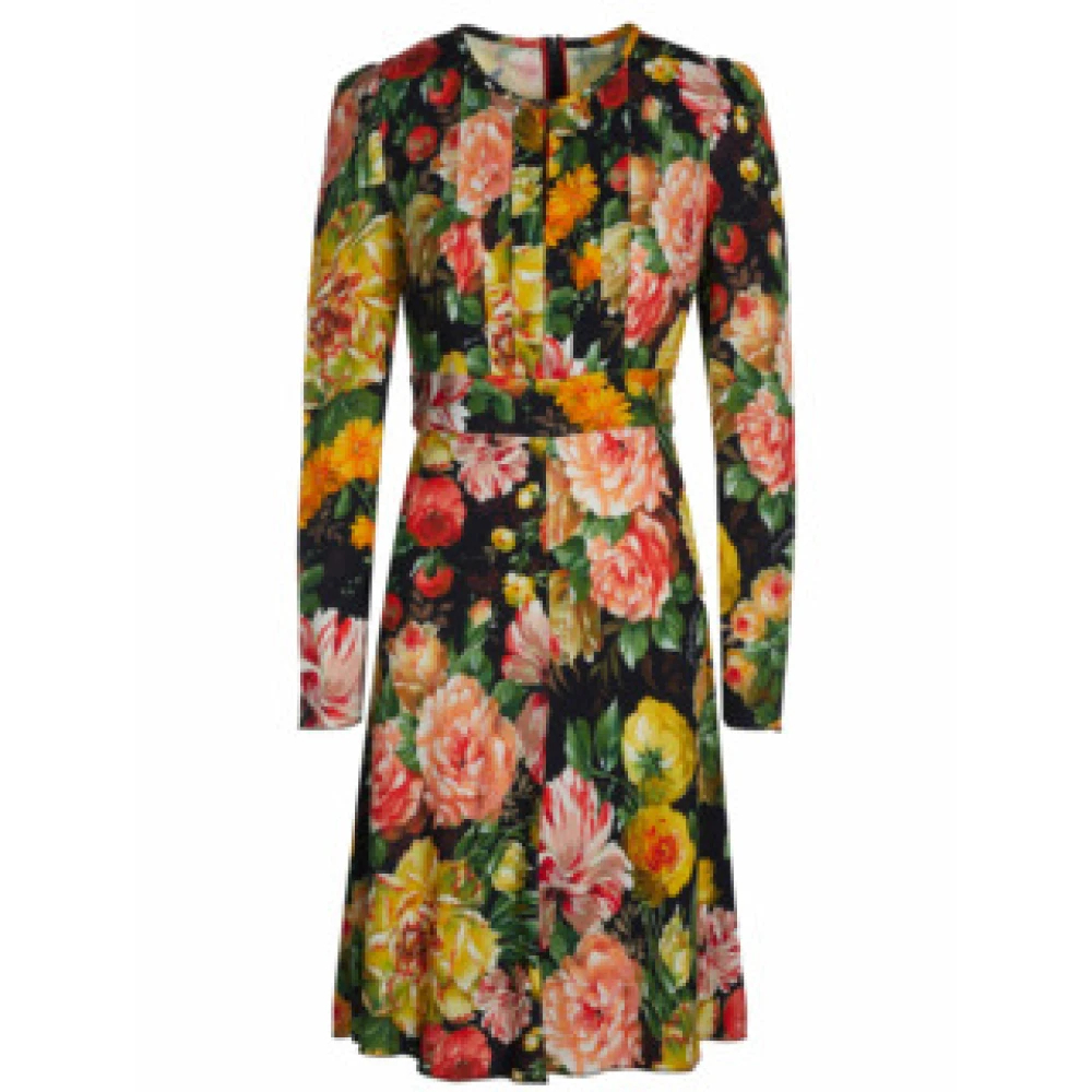Dolce & Gabbana Damen Multicolor - Schwarzes Kleid Für - Dresses - Mehrfarbig - S