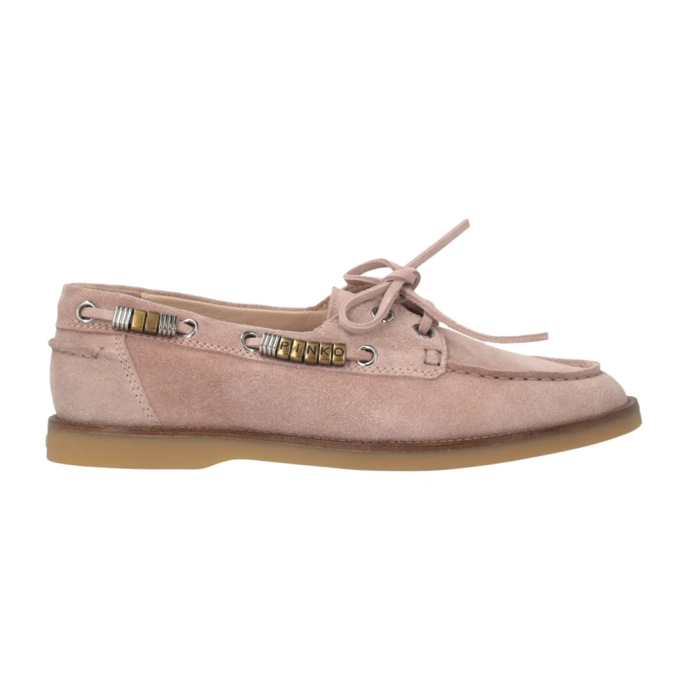 Pinko - Grace 01 Mokassin Aus Wildleder - Shoes - Damen - Rosa - 40 Eu