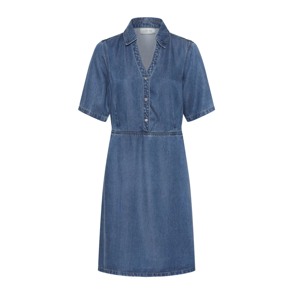 VAN GRAAF Cream Damen Stone Kleid Crmarelli Lyocell Blau, Größe 34 - Bild 3