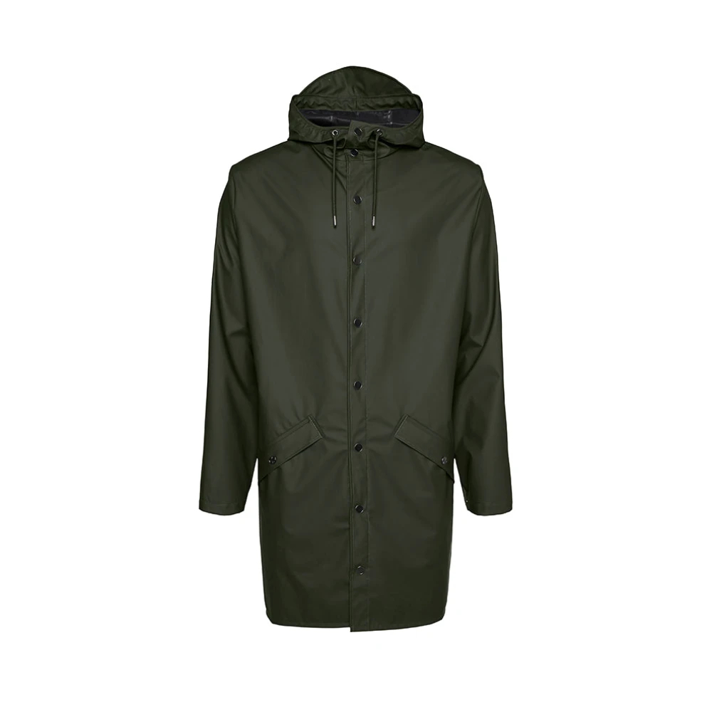 Rains Unisex Grün Long Jacket | Rainwear | | Xl - Bild 8