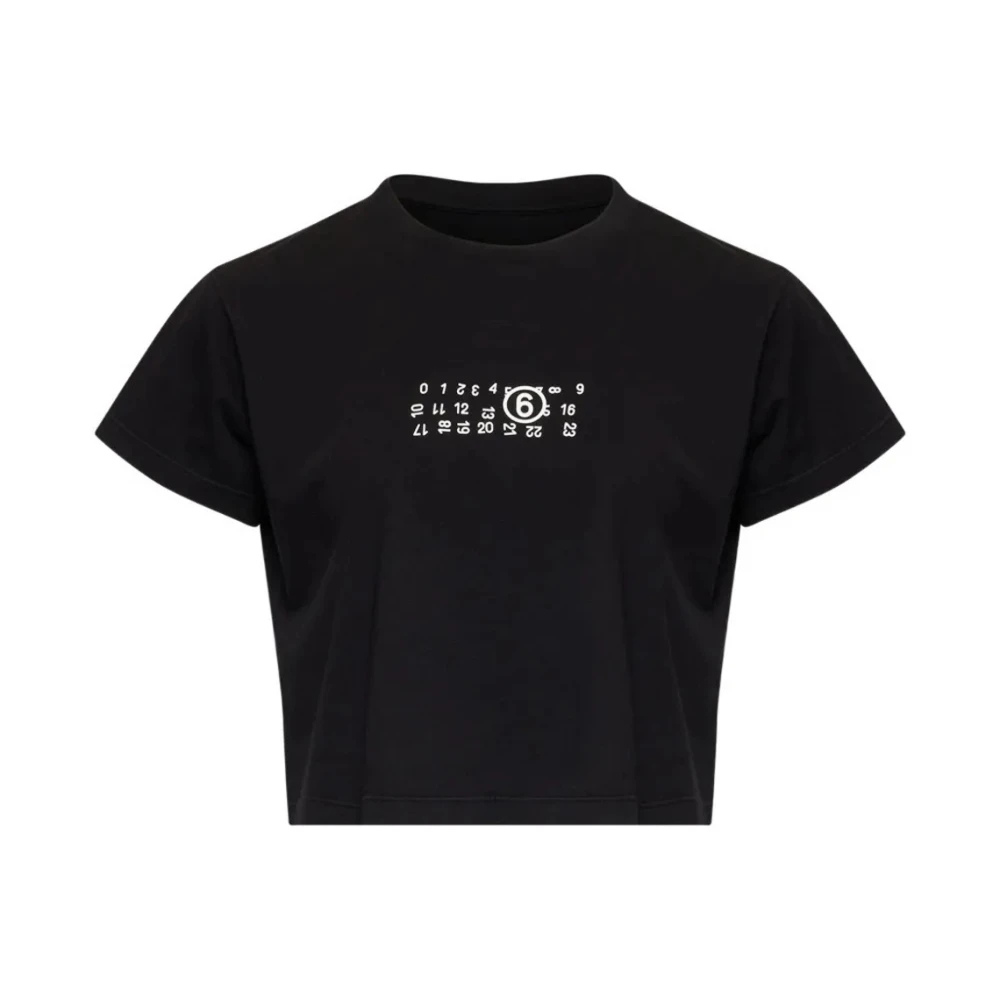 Mm6 Maison Margiela Damen Schwarz - T-Shirts Und Polos - Tops - K - L