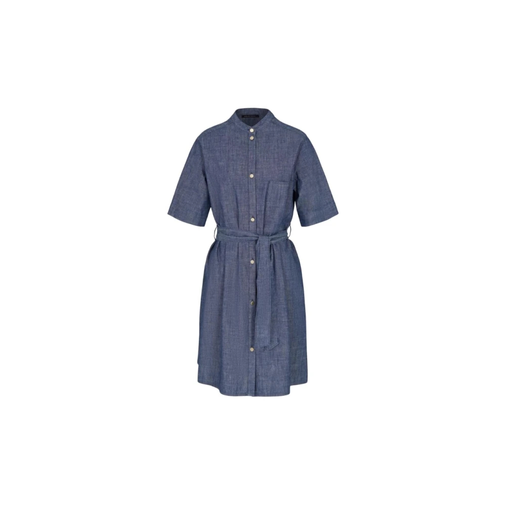 Armani Exchange Damen Blau - Es Denim Hemdkleid Casual Eleganz - Dresses - Xs