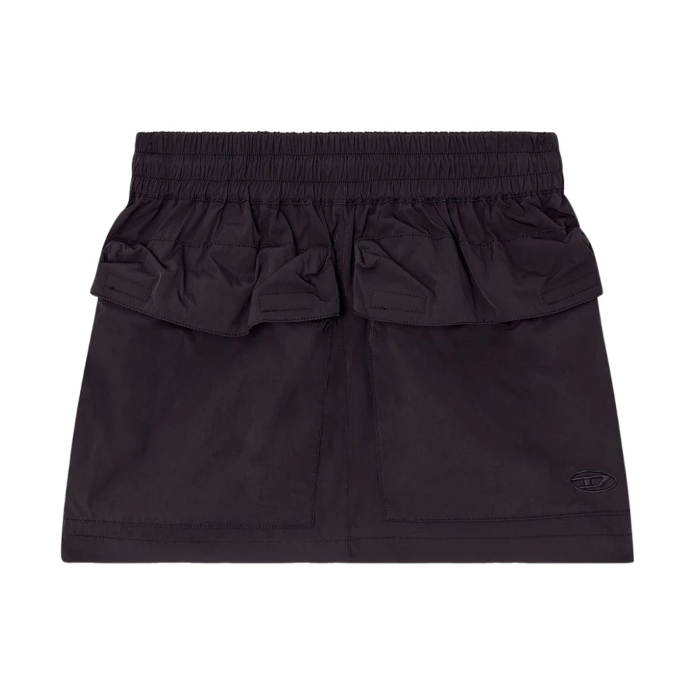 Diesel Damen Schwarz - Cargo Pocket Shorts Mit Elastischem Bund - Skirts - K -M