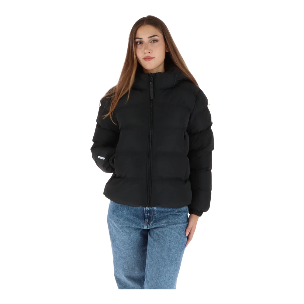 Joom Superdry Damen Schwarz Kapuzen-Sport-Daunenjacke Wasserabweisend Cm - Bild 7