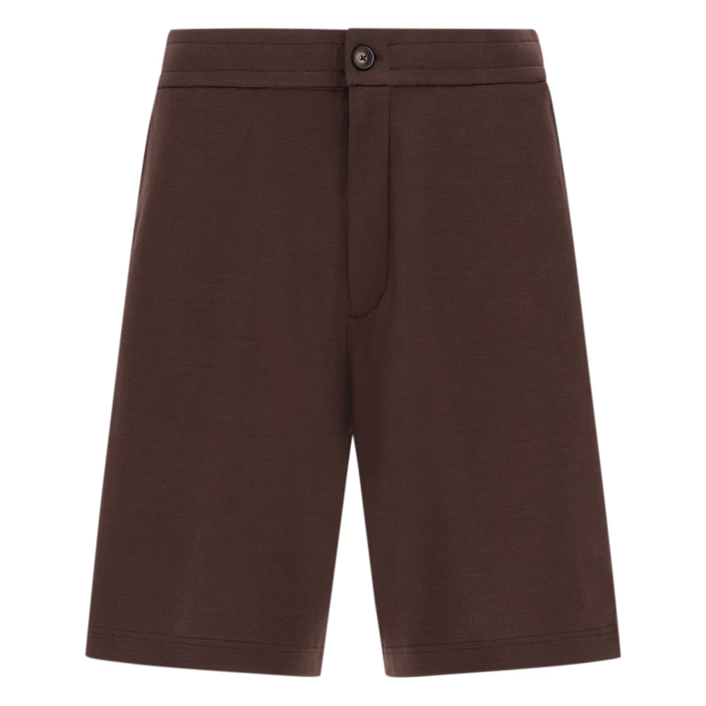Herno Herren Braun - Shorts Im Jersey-Strick-Effekt - Shorts - Xs