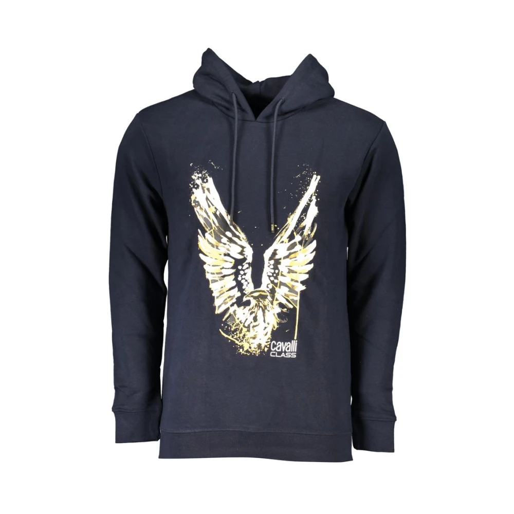Cavalli Class, Herren, Pullover, Blue Cotton Men Sweater, Blau, (L) - Bild 6