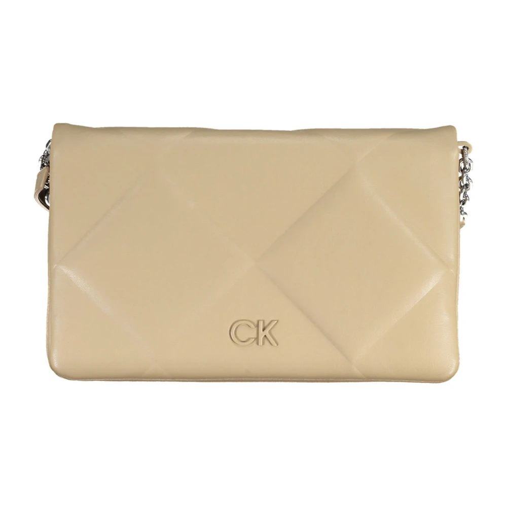Calvin Klein, Damen, Handtasche, Beige Polyester Women Shoulder Bag, Beige - Bild 3