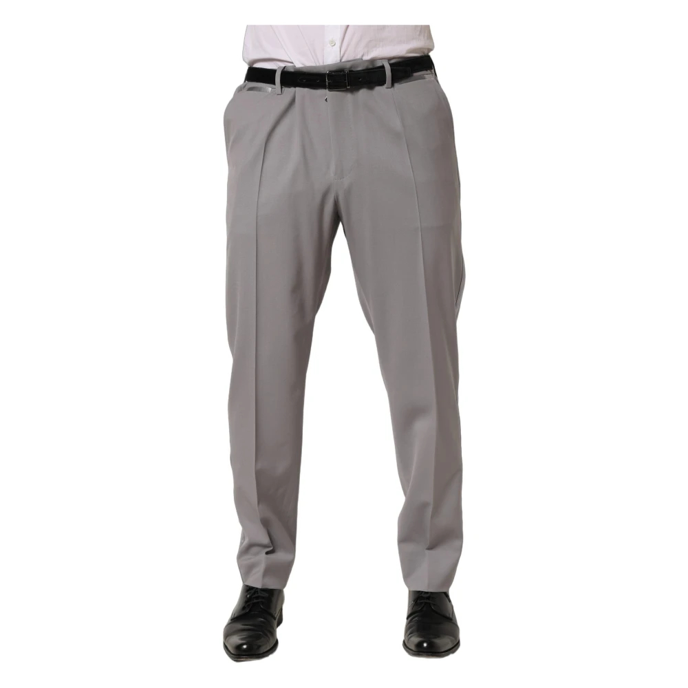 Dolce & Gabbana Herren Grau - Wollhose Mit Schmal Zulaufendem Bein - Trousers - 2XL