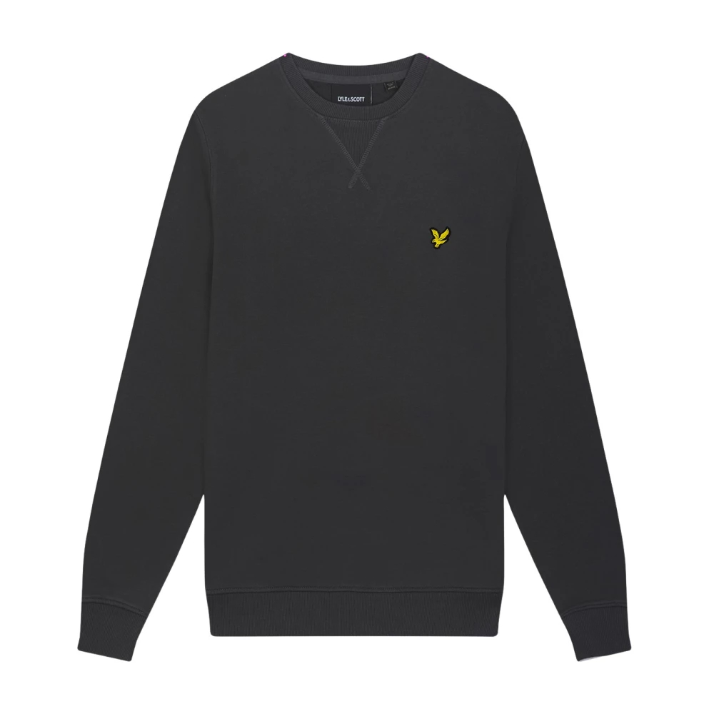 Lyle and Scott Cotton Crew Neck Sweatshirt en Gunmetal, Herren Größe Extra Large - Bild 8